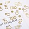 Gold Wedding Table Confetti,Glitter Paper Diamond Ring Confetti, I Do Engagement Party Table Scatter,Bachelorette Bridal Shower Party Decorations